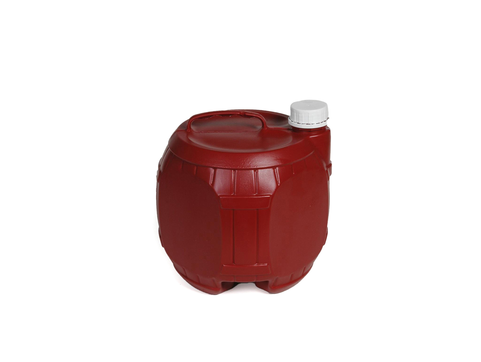 Fût cubitainer plastique rouge DUHALLE 5L